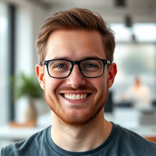 Portret van Bram de Vries, Front-end Ontwikkelaar.